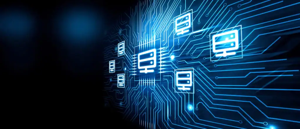Serverless hosting concept with circuitry